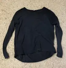 Open Back Long Sleeve Top Size Medium