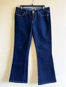 Paige Canyon Low Rise Boot Cut Leg Jeans‎ Womens Size 30 Stretch Denim