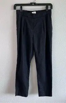 Aritzia Babaton Women’s Wool Cashmere Blend Cropped Pants Dark Gray