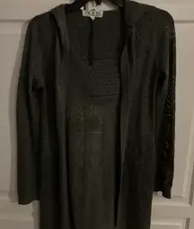 Pink rose lightweight‎ hooded sweater