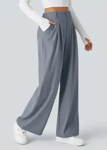 Halara Flex™ High Waisted Pocket Wide Leg Waffle Work Pants | Weathervane