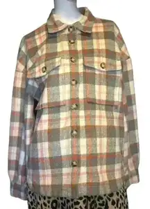 Altar’d State Plaid Shacket Size Small