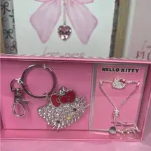 Hello Kitty Rhinestone Pave Keychain