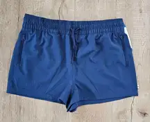 New OCEAN PACIFIC OP Women’s Size L Navy Blue Swim Shorts Athletic Drawstring