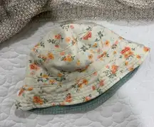 women Reversible Floral Bucket Hat 90s Y2K