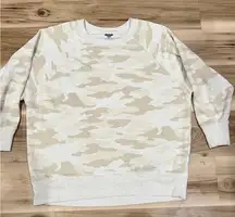 Aerie Oversized Camo Crewneck Sweatshirt Women’s Large