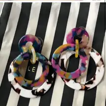 NWT Lele Sadoughi hoop earrings