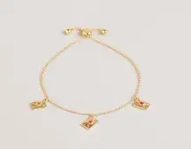 Ted Baker BRAND NEW GIFT BOXED GENUINE  LARSELA LOVE LETTER CHARM BRACELET.