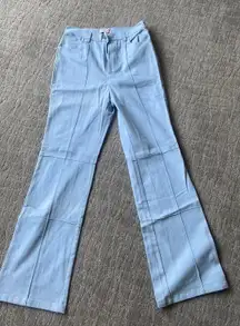 Never worn VRG GRL Blue Flare Pants 