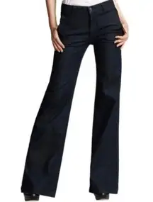 Vince Wide Leg Fonda Jean Trouser Dark Wash Size 26