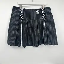 Nightmare Before Christmas Jack Skeleton Pleated Mini Skirt Size 1 Spooky