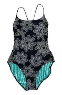Vera Bradley Sparkle Like Champagne Swimsuit One Piece Reversible Women's 14