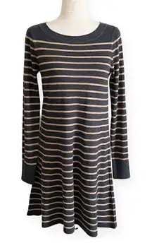 Ann Taylor LOFT Wool Blend Striped Sweater Dress Office Workwear Size S