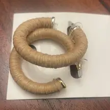 A new day Rattan nickel free earrings hoop fashion jewelry New Size OS