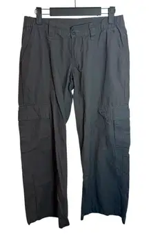 J.Galt Charcoal Gray Low Rise Baggy Cargo Pants
