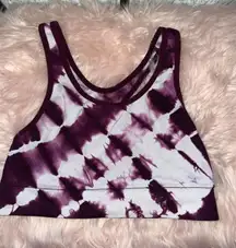 tie dye sports bra