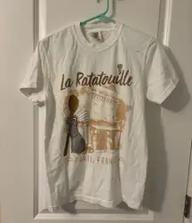 Comfort Colors White Ratatouille T-Shirt Paris, France, Sz S, NWOT
