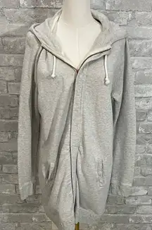 by TiMo Gray Zip-Up Hooded Sweatshirt