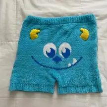 Disney  Monsters Inc Sully Stretchy Fuwa Fuzzy Shorts size Large