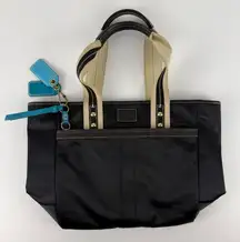 Vintage Coach Hampton Mini Nylon Handbag