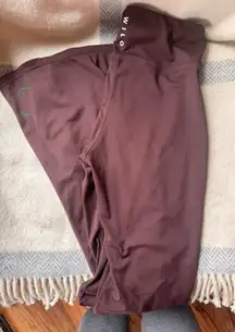 Wilo Yoga Anthropologie High-Waisted Flare Brown Pants Medium