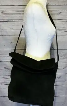 Vintage Talbots Suede Green Shoulder Bag – Fold Over Handbag