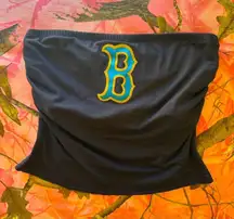 y2k boston red sox baseball sporty tube top