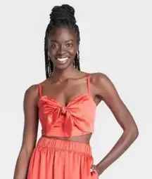 SAMMY B | Target Satin Crop‎ Top