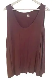Old Navy Luxe XXL crew neck sleeveless brownish red