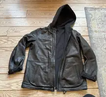 Nine West reversible leather jacket size small