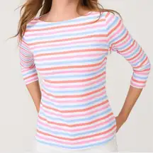 J.Mclaughlin Wavesong Tee in Bangle Multi Stripe