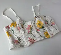 Women's Aerie Show Off Eyelet Unlined Bra Size 32B soft muslin