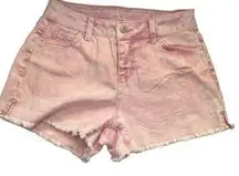 Pink Distressed Cutoffs‎ Size 2 High Rise