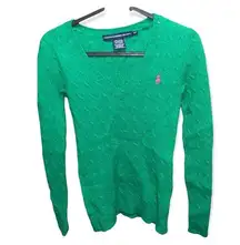 Ralph Lauren  sport green long sleeve sweater size small