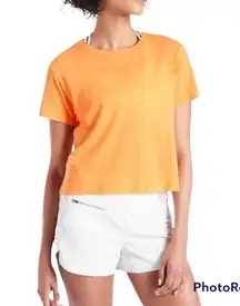 Athleta NEW  Orange Daily Crop Tee