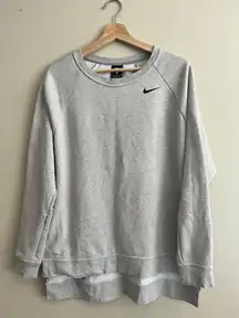 Nike DRI-FIT Split Hem Long Sleeve Crew Neck