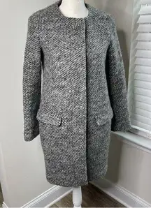 Adam Et Rope Vintage wool gray long coat size 38