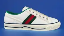 Gucci Tennis 1977 Women GG 625787 Monogram Sylvie Fabric Logo Sneakers EU 41