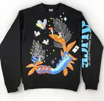 NWT Disney‎ Alice In Wonderland Vibrant Pullover Sweatshirt Unisex Size Small