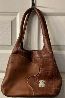 Tous Brown Leather Shoulder Bag