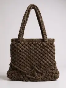 Vintage Golden Girls Crochet handbag Brown