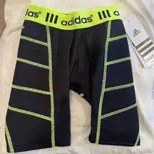 Adidas Climalite Girls Destiny Solid Black Sliding Softball Shorts Sz XS NWT