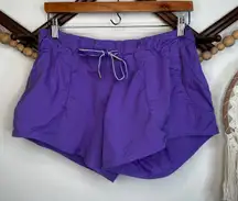 Lululemon Purple Power Work it Out Athletic Shorts