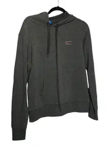 Pony Gray Lightweight Hoodie Pullover Sweatshirt Size Large