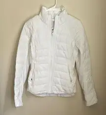 Lululemon “Another Mile” White Quilted Jacket