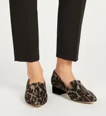 NEW ALEX MARIE  rhinestone leopard print loafers.size 6.5