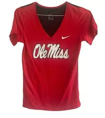 Nike  Women's DriFit Ole Miss Fan Rep Shirt, Size XS A06