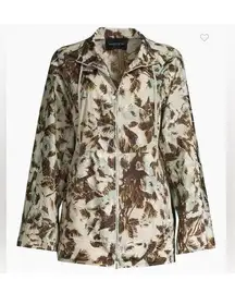 Lafayette 148 New York Women's Floral Print Jacket Size M Multicolor