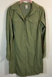 Duluth Green Camping Shirt Dress Women’s XS