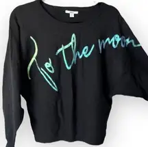 Bar III | To The Moon Foil-Print Sweater